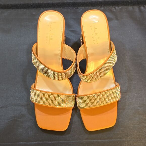 BRAND NEW NICOLE MILLER NEW YORK RHINESTONE EMBELLISHMENTS OPEN-TOE SANDAL G1 - Picture 2 of 16